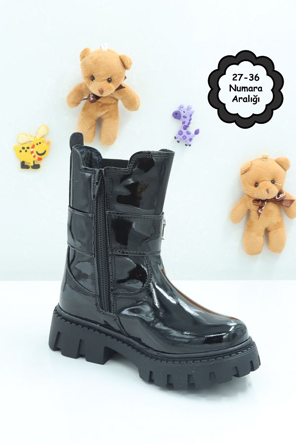 Moda Lime-Unisex Children's Winter Boots - Warm, Lined, Chunky Non-Slip and Comfortable Sole 1