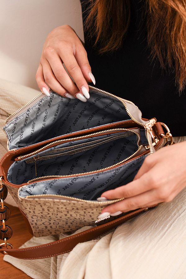Just Polo Black Women s Handbag Multi Compartment and Adjustable Long Strap Shoulder Bag Trendyol