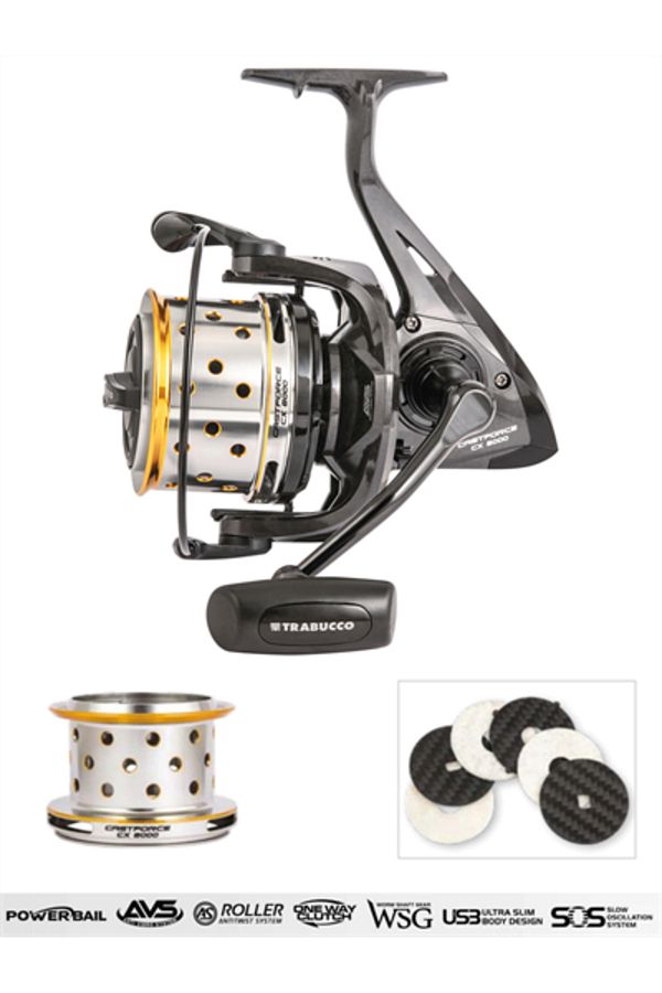 TRABUCCO-Castforce Cx Surf 8000 Ultra Light Surf Fishing Rod Machine 1