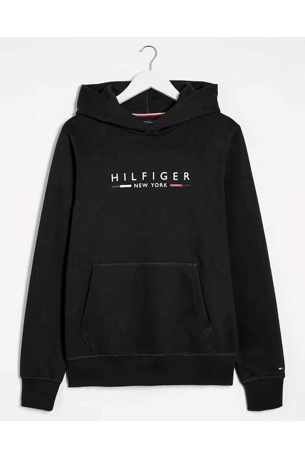 Tommy hilfiger hoodie black mens online