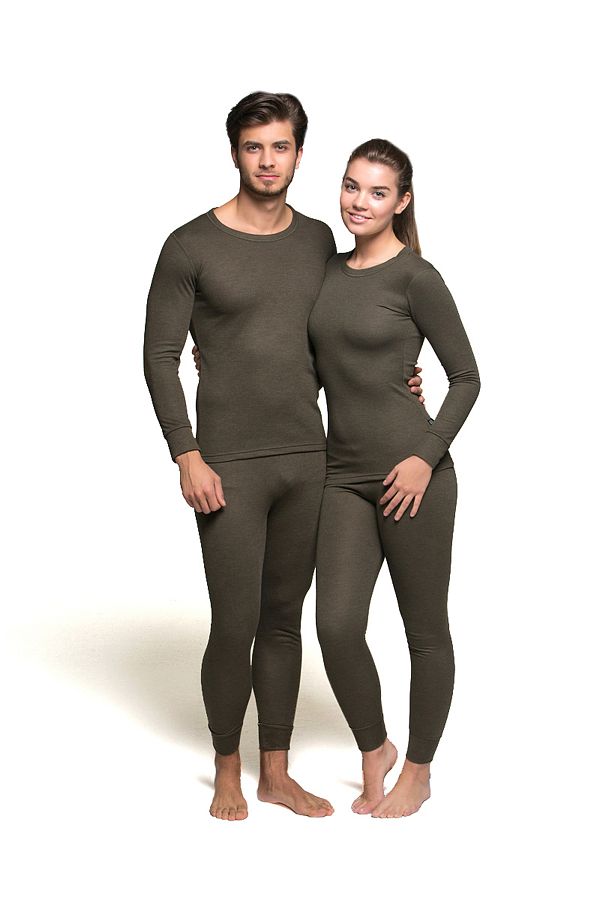 THERMOFORM-Lenjerie termică unisex de culoare kaki 1