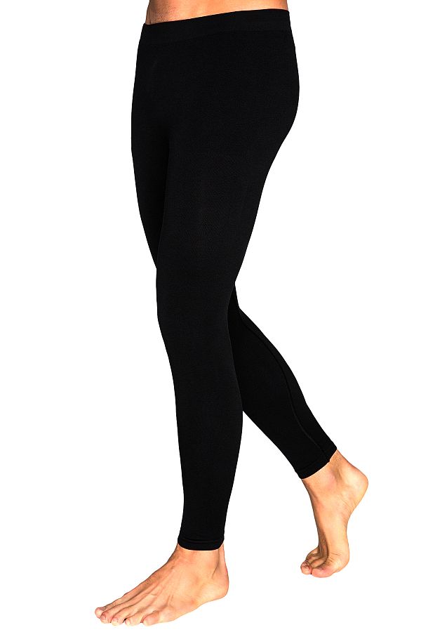 THERMOFORM-Colanți termici fără sudură pentru bărbați Ultimate Merino, negri 1