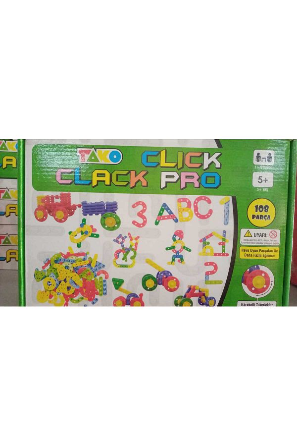 ATLAS TOYS-Tako Clıck Clack Pro Intelligence Developer Game 108 Pieces 1