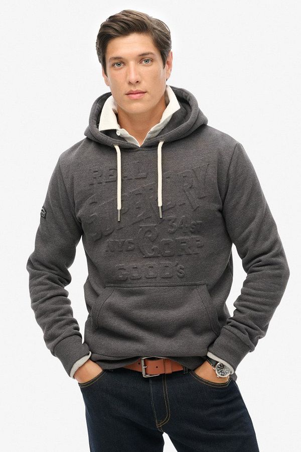 SUPERDRY Embossed Logo Graphic Hoodie Trendyol