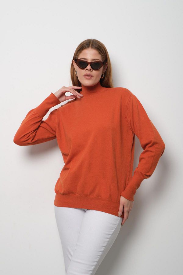 Mock collar sweater hotsell