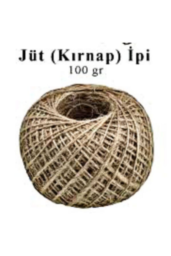 BAKOM AMBALAJ-Natural and Durable Jute String, Wicker String, Whip, Packaging, Decoration and Packing String, 100Gr, 100m - 2mm 1