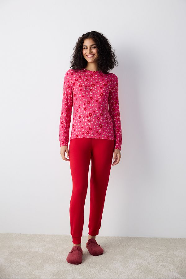 Thermal pajama tops top
