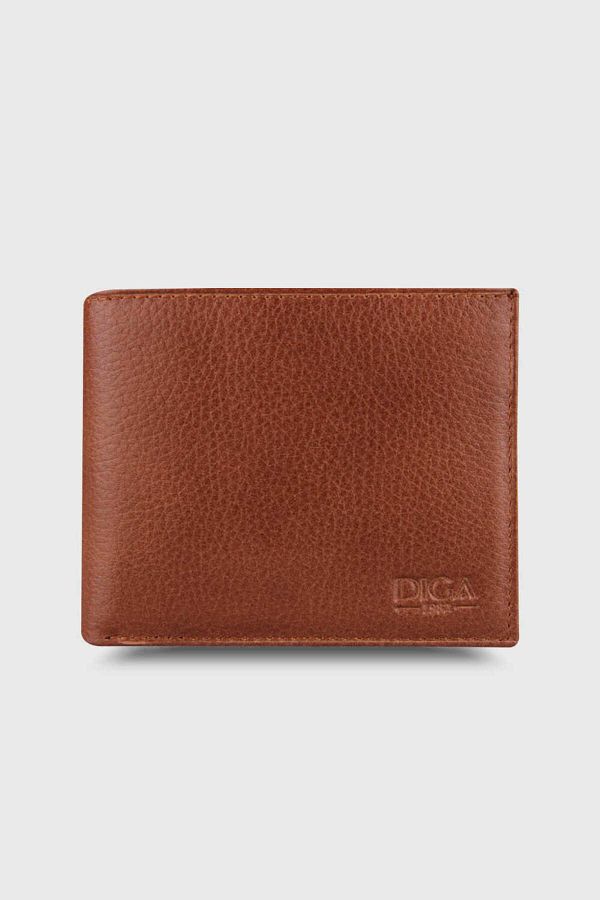 DİGA-03 Model Classic Python Real Leather Tan Wallet 1