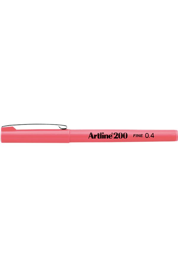 artline-200 Fineliner 0.4mm Felt Tip Pen Pink 1