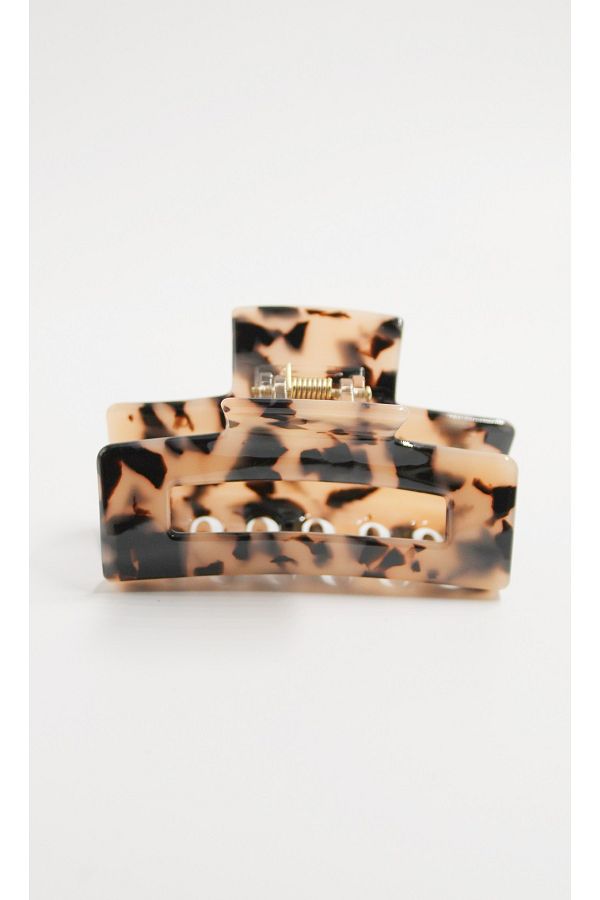 Roberta Lorenz-Leopard Print Latch Buckle 8 Cm, High Quality Acetate Material 1