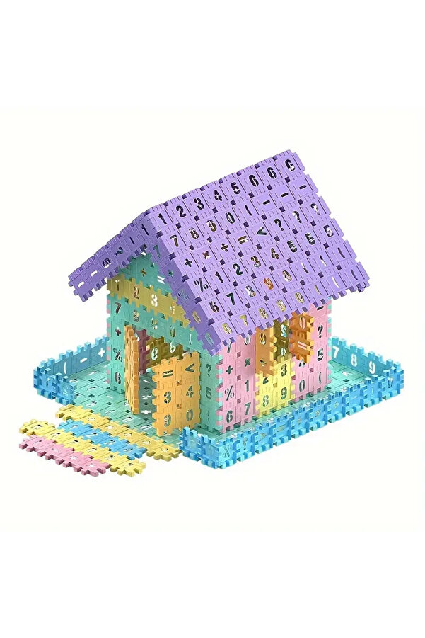 HAPPENS Puzzle Akıllı Sayılar 400 Parça Rakamlı Eğitici Yapı Taşları Oyuncak Plus Plus Blockland