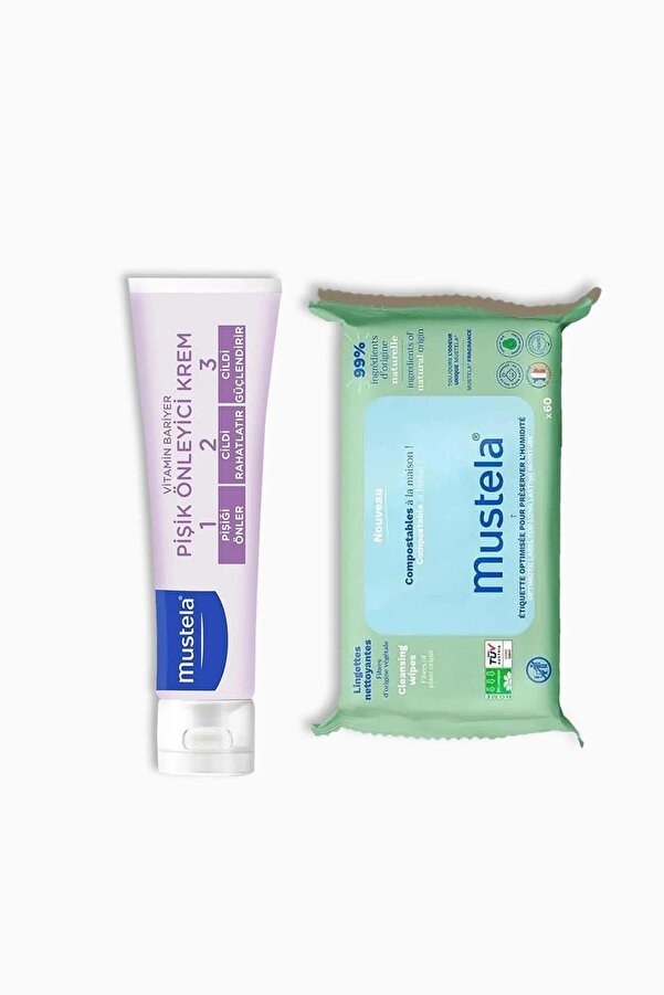 Mustela Pişik Önleyici Krem 100 ml Compost Islak Mendil 60lı Hediyeli