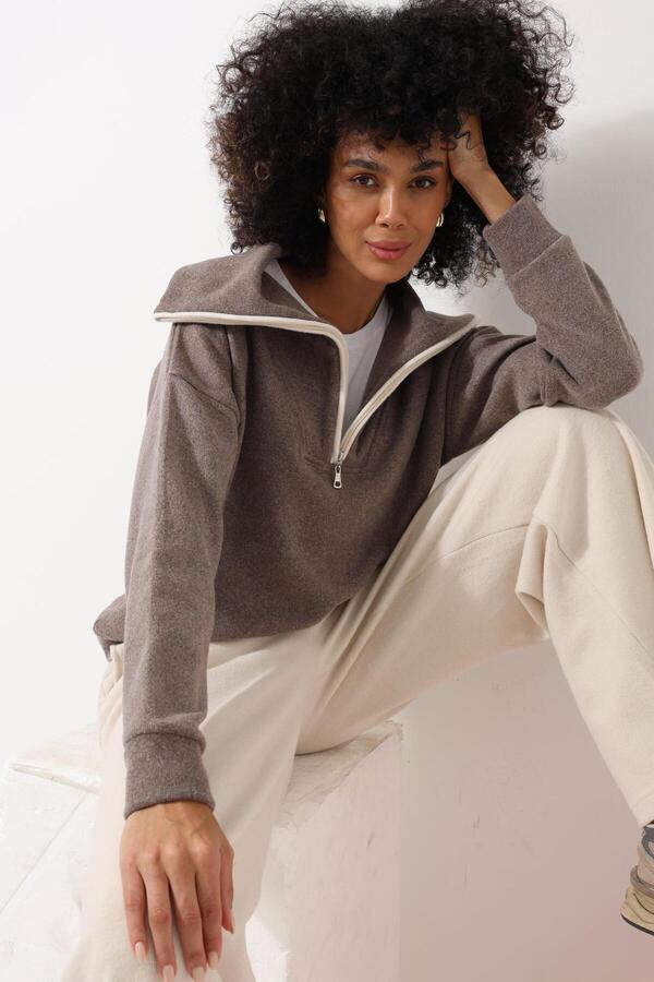 Shawl collar sweatshirt womens outlet