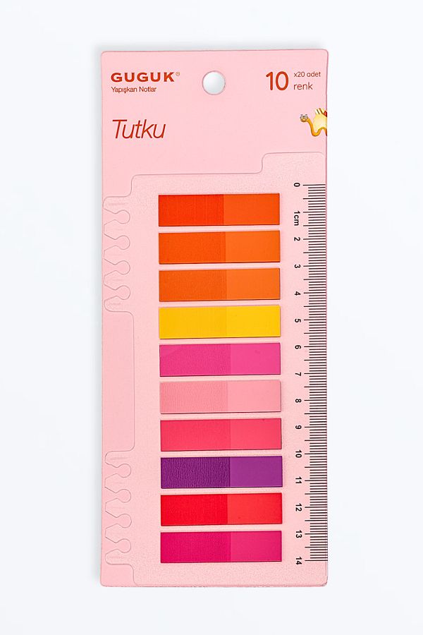 GUGUK-Tutku 10-color Transparent Pet Index - Post-it Sticker (Ggk-p021) 1
