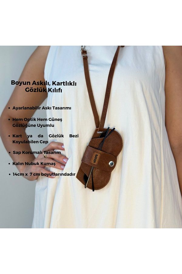 Eyeglass case with neck strap deals
