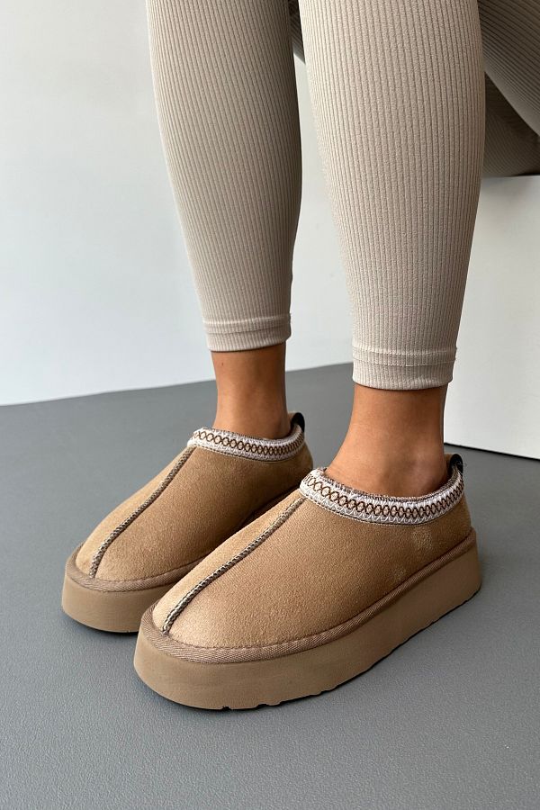 Mupa Shoes Sabo Mink Fur Inside Design Trendyol