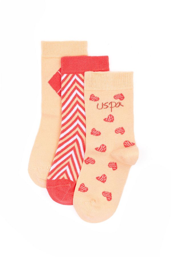 U.S. Polo Assn.-Girl's 3-Piece Socks 50281727 -Vr041 1