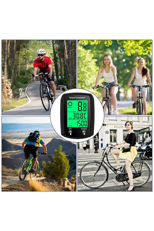 DUHALINE Bike Speedometer Odometer Waterproof Digital Bicycle Road Computer 19 Functions Trendyol