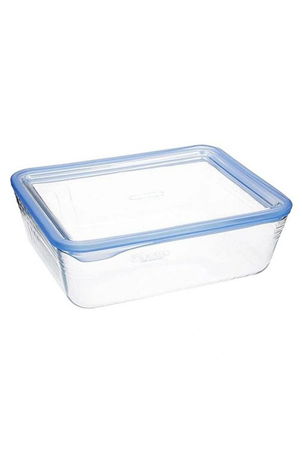 Pyrex-Rectangular Glass Storage Container with Lid 0.8 L 1