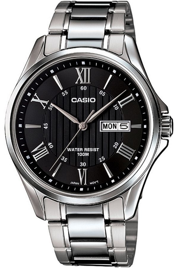 Casio-ساعة يد رجالية Mtp-1384d-1avdf 1