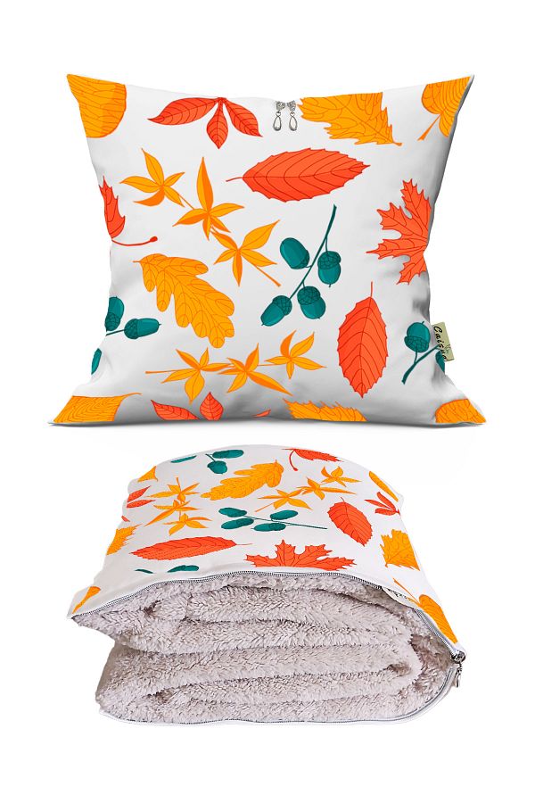 Caisya Home-Acorn Patterned Optional Cushion Inside TV Blanket 110x170cm 1