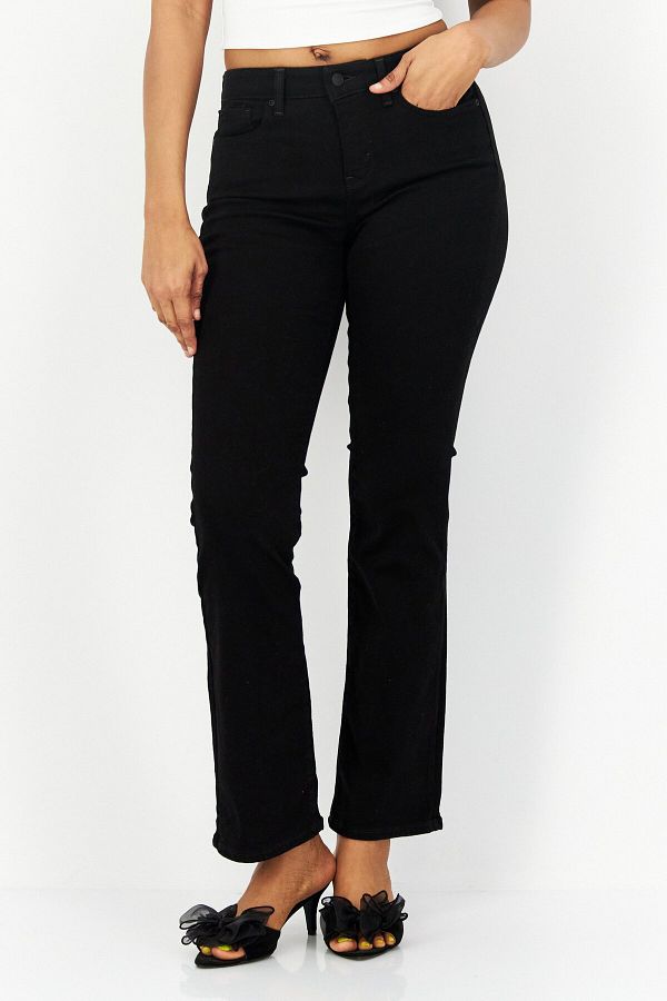 NYDJ-Women Bootcut Fit Plain Chino Pant, Black 1