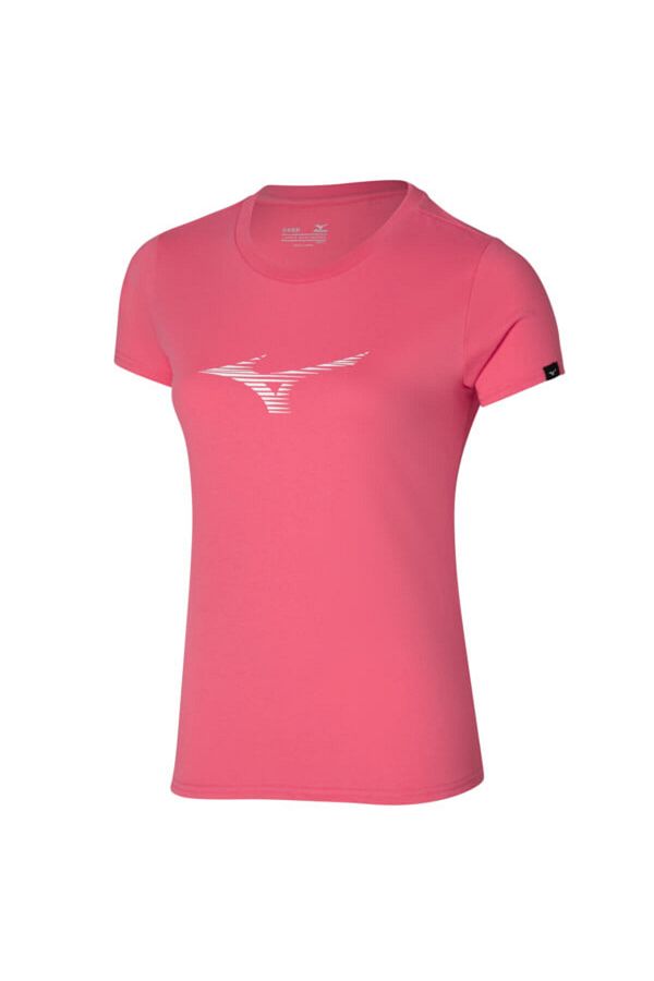 MIZUNO-تي شيرت نسائي Rb Tee باللون الوردي 1