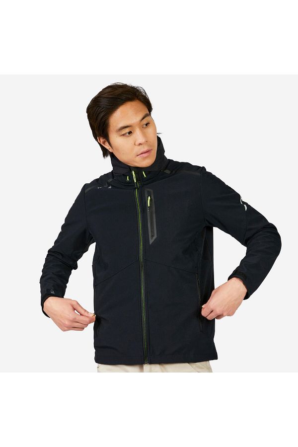 Decathlon Men s Softshell Jacket Black Sailing 900 Trendyol