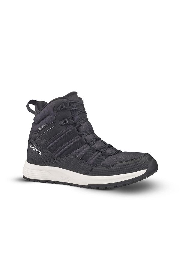 Decathlon Men s Outdoor Black Waterproof Snow Boots Sh500 Mid Trendyol
