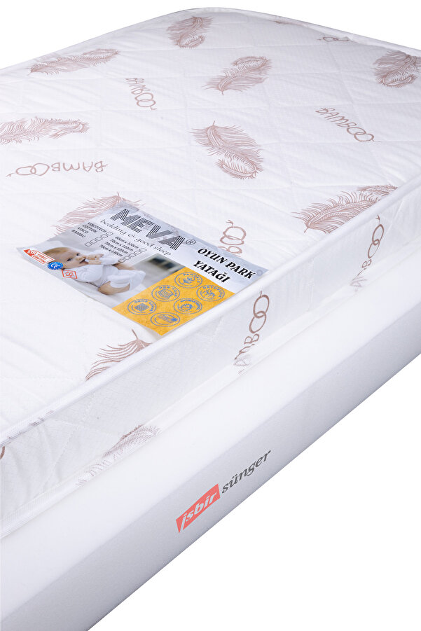 meva ORTAPEDİK Bebek Ve Çocuk Yatak, Beşik Yatağı, Park Yatak Özel Ölçü Bebek Yatağı Bambu 10 cm