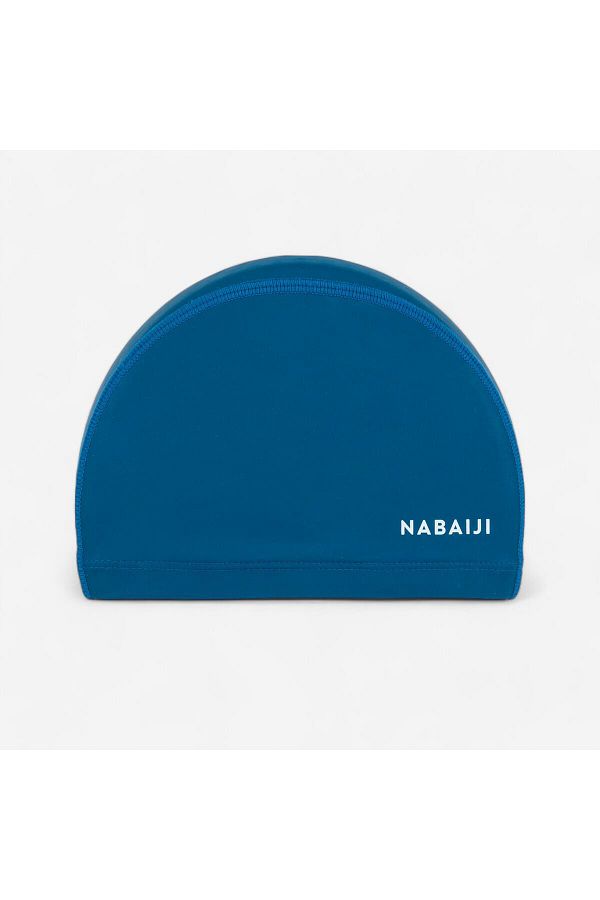 Decathlon-قبعة السباحة Nabaiji - قماش عادي - مقاس M - أزرق 1