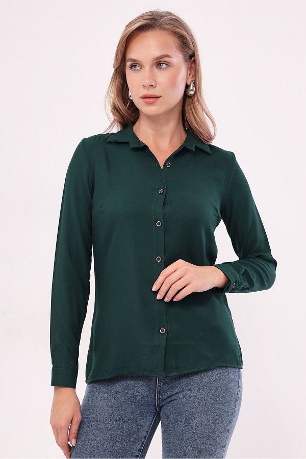 Dark green plain shirt store