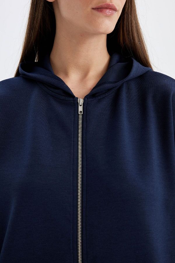 Sweatshirt cardigan with pockets hotsell