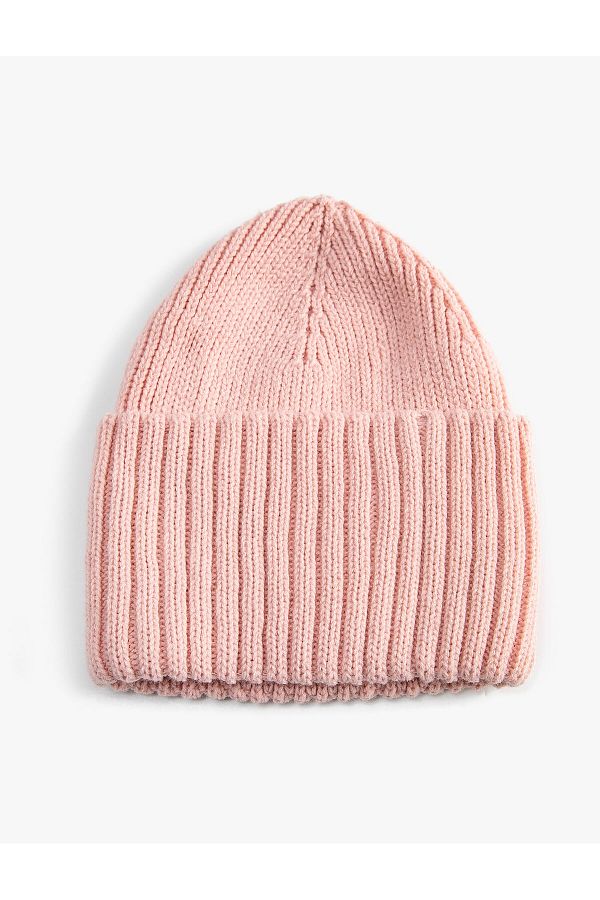 Koton-Elastic Knitted Beret with Wide Layers on the Edges 1