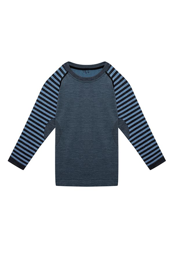 THERMOFORM-Ultimate Merino Kids Seamless Thermal Φούτερ Μπλε 1