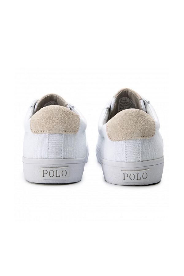 Ralph Lauren Sayer White Canvas Sneakers Trendyol