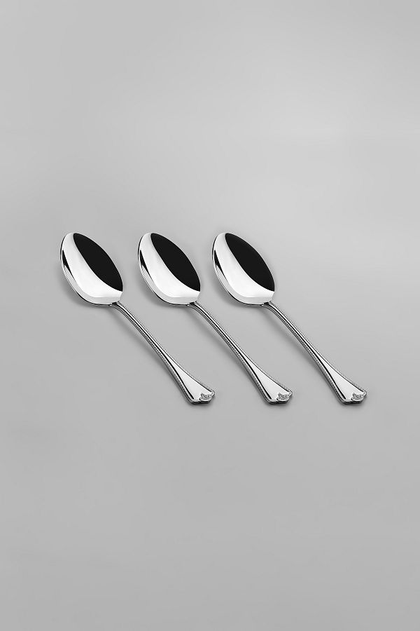 Nehir-Fulya Simple 12 Pieces Dessert Spoon Set 1