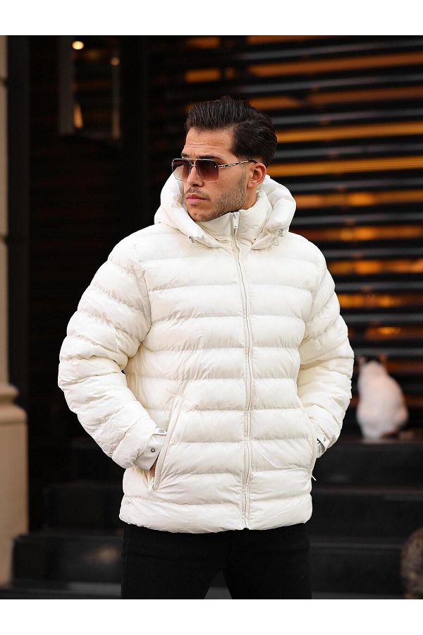 Valiberta Special Goose Feather Lightweight Puffer Jacket White Trendyol