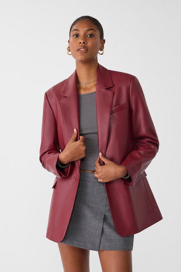 Stradivarius red blazer store