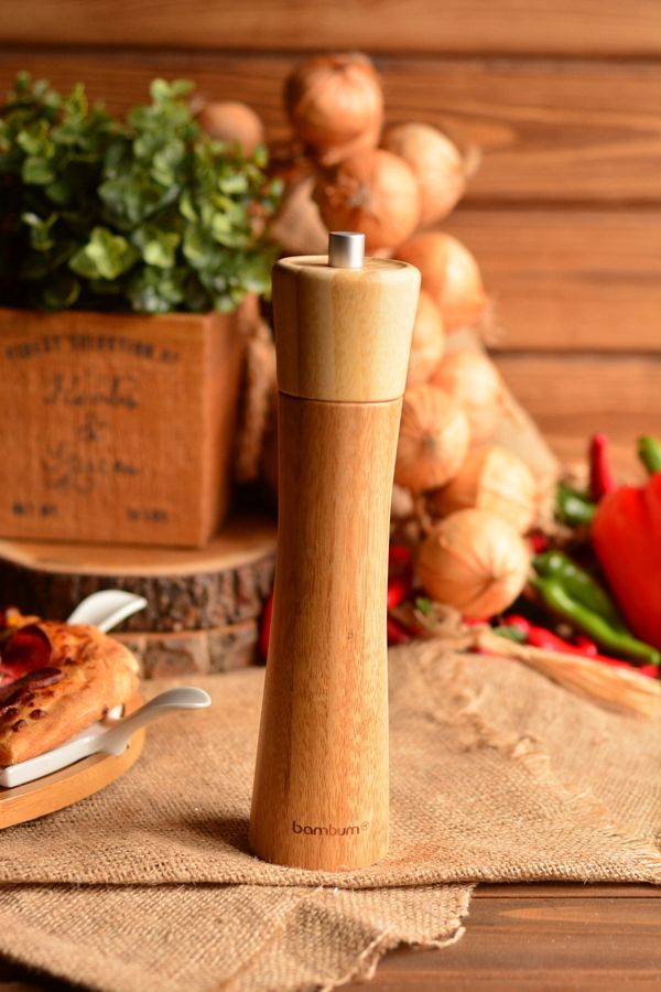 Bambum-Brown Medium Size Salt Pepper Grinder 1