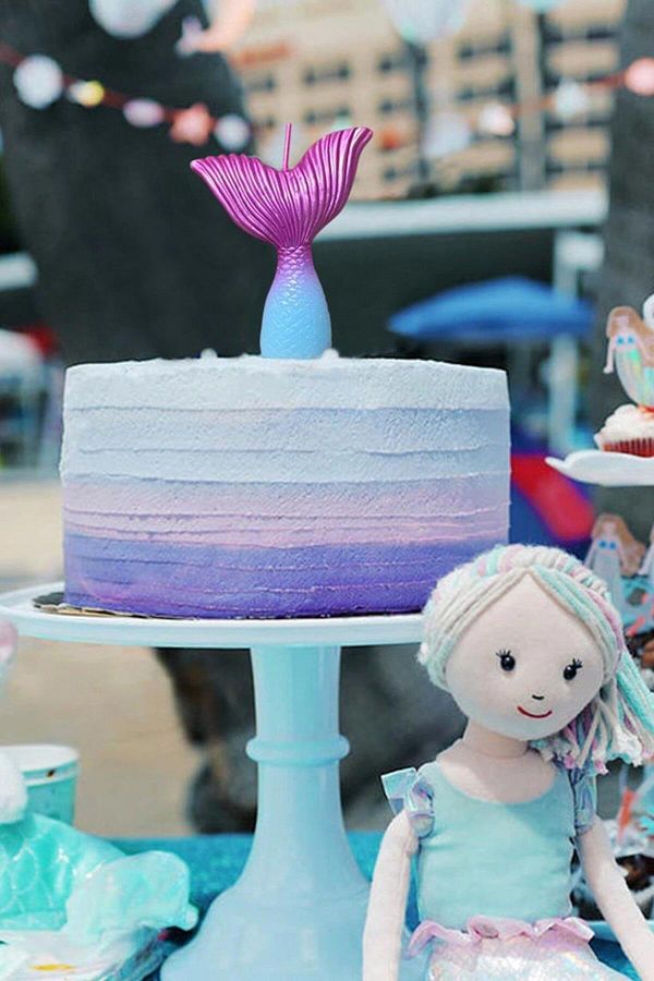Le Mabelle-Mermaid Candle Tail - Multicolored 1