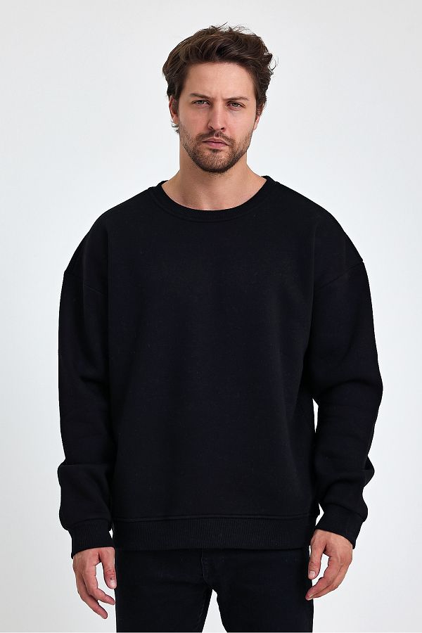 Uniquetex Vek Oversize Crew Neck Sweatshirt Trendyol