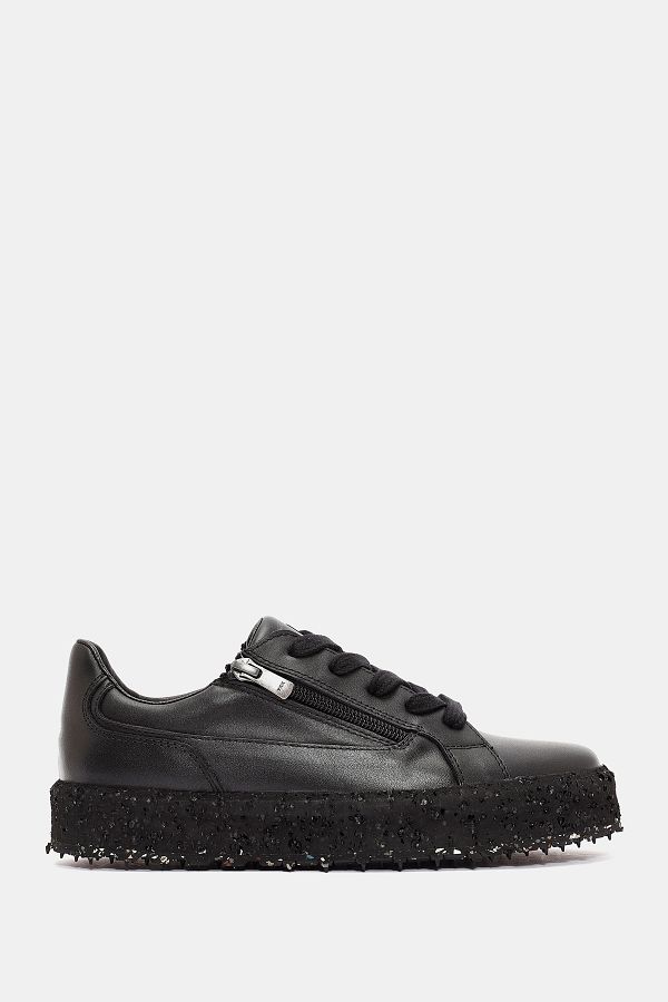 Bestyle-Briar Women's Black Genuine Leather Sneakers 1