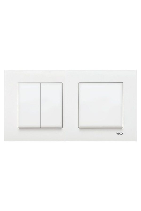 VİKO-جهاز تبديل مزدوج من Viko Karre White (مفتاح مزدوج)، جهاز تبديل 1