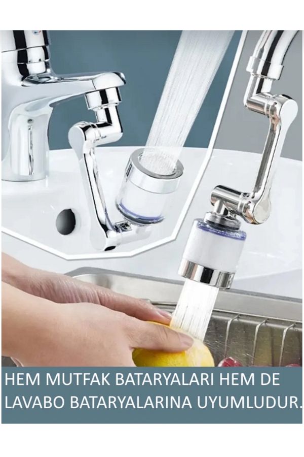 Lonahome-3 Function Robot Arm Spiral Purified Movable Saving Tap Head 1