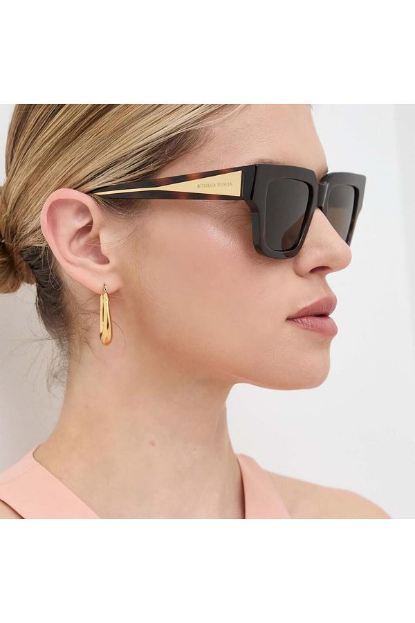 サングラス BOTTEGA VENETA Woman Sunglasses Yellow BV1276S 004 Bottega Veneta BV1276S - Designer Glasses Boutique