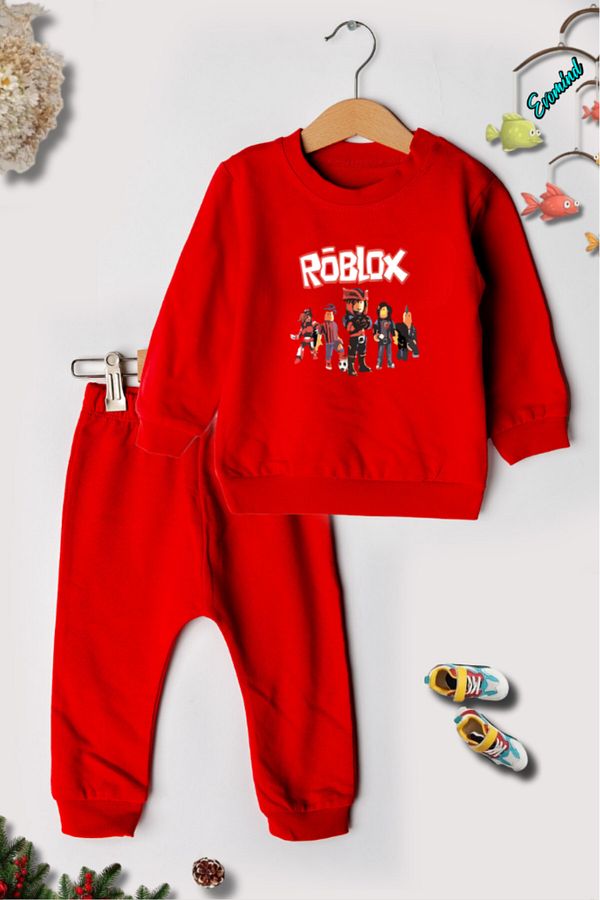 Roblox red tracksuit top