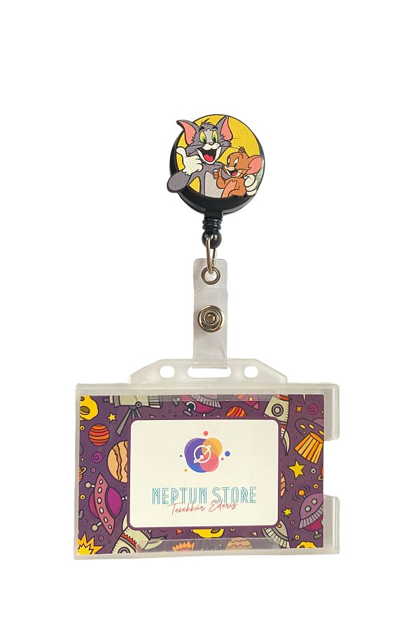 neptünstore-Tom and Jerry Yoyo Card Holder - Hanging Yoyosu, Name Card Yoyo Hanger 1