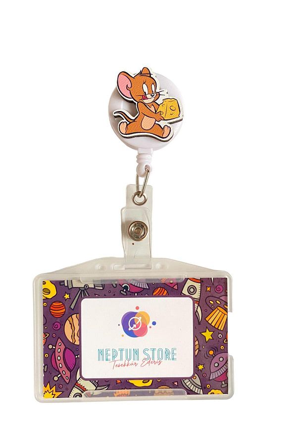 neptünstore-Jerry Yoyo Card Holder, Card Hanging Yoyo, Name Badge Holder 1