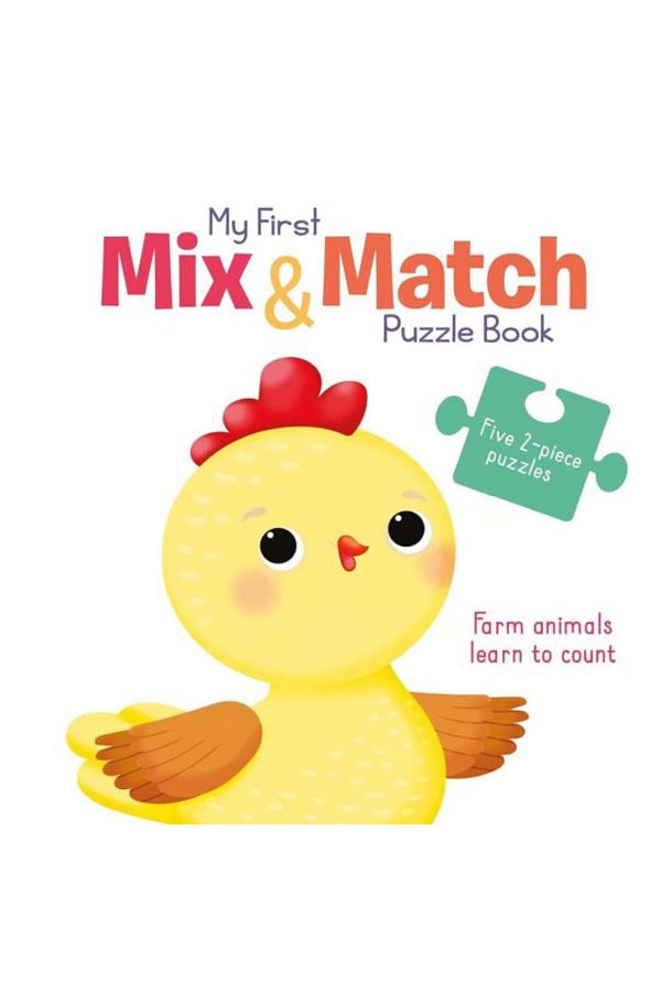 Yoyo Books-My First Mix & Match Puzzle Book: Farm Animals Learn to Count 1